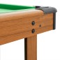 vidaXL Mesa de billar de 4 pies marrón 122x61x76 cm vidaXL Mesa de billar de 4 pies marrón 122x61x76 cm