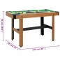 vidaXL Mesa de billar de 4 pies marrón 122x61x76 cm vidaXL Mesa de billar de 4 pies marrón 122x61x76 cm