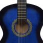 vidaXL Guitarra clásica para principiantes madera de tilo azul 4/4 39" vidaXL Guitarra clásica para principiantes madera de tilo azul 4/4 39"
