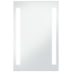 vidaXL Espejo de pared de baño con LED 60x100 cm