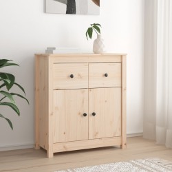 vidaXL Aparador de madera maciza de pino 70x35x80 cm