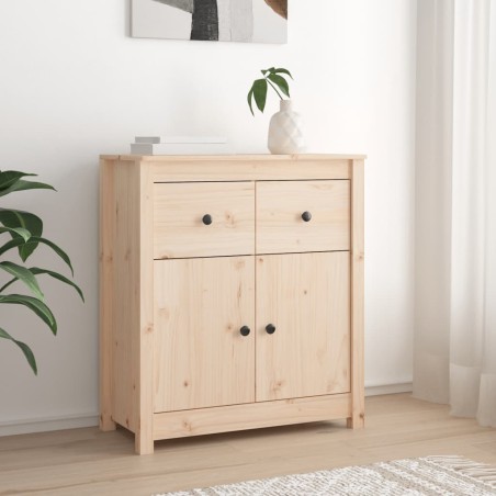 vidaXL Aparador de madera maciza de pino 70x35x80 cm