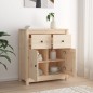 vidaXL Aparador de madera maciza de pino 70x35x80 cm vidaXL Aparador de madera maciza de pino 70x35x80 cm