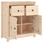 vidaXL Aparador de madera maciza de pino 70x35x80 cm vidaXL Aparador de madera maciza de pino 70x35x80 cm