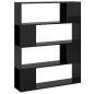 vidaXL Estantería/divisor de espacios negro brillo 100x24x124 cm vidaXL Estantería/divisor de espacios negro brillo 100x24x124 cm