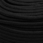 vidaXL Cuerda de trabajo poliéster negro 10 mm 50 m vidaXL Cuerda de trabajo poliéster negro 10 mm 50 m