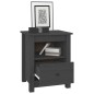 vidaXL Mesitas de noche 2 uds madera maciza de pino gris 40x35x49 cm vidaXL Mesitas de noche 2 uds madera maciza de pino gris 40x35x49 cm