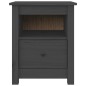 vidaXL Mesitas de noche 2 uds madera maciza de pino gris 40x35x49 cm vidaXL Mesitas de noche 2 uds madera maciza de pino gris 40x35x49 cm