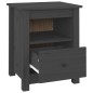 vidaXL Mesitas de noche 2 uds madera maciza de pino gris 40x35x49 cm vidaXL Mesitas de noche 2 uds madera maciza de pino gris 40x35x49 cm