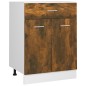 vidaXL Armario bajo de cocina madera ingeniería roble ahumado vidaXL Armario bajo de cocina madera ingeniería roble ahumado