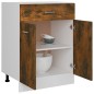 vidaXL Armario bajo de cocina madera ingeniería roble ahumado vidaXL Armario bajo de cocina madera ingeniería roble ahumado