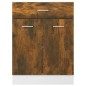 vidaXL Armario bajo de cocina madera ingeniería roble ahumado vidaXL Armario bajo de cocina madera ingeniería roble ahumado