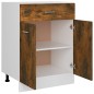 vidaXL Armario bajo de cocina madera ingeniería roble ahumado vidaXL Armario bajo de cocina madera ingeniería roble ahumado