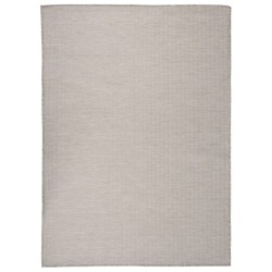 vidaXL Alfombra de exterior de tejido plano gris taupe 200x280 cm
