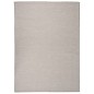vidaXL Alfombra de exterior de tejido plano gris taupe 200x280 cm