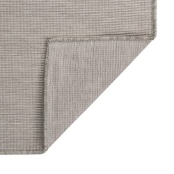 vidaXL Alfombra de exterior de tejido plano gris taupe 200x280 cm