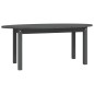 vidaXL Mesa de centro de madera maciza de pino gris 110x55x45 cm vidaXL Mesa de centro de madera maciza de pino gris 110x55x45 cm