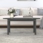 vidaXL Mesa de centro de madera maciza de pino gris 110x55x45 cm vidaXL Mesa de centro de madera maciza de pino gris 110x55x45 cm