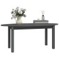 vidaXL Mesa de centro de madera maciza de pino gris 110x55x45 cm vidaXL Mesa de centro de madera maciza de pino gris 110x55x45 cm
