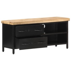 vidaXL Mueble para TV de madera maciza de mango rugosa 90x30x41 cm