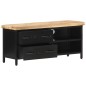 vidaXL Mueble para TV de madera maciza de mango rugosa 90x30x41 cm