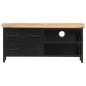 vidaXL Mueble para TV de madera maciza de mango rugosa 90x30x41 cm