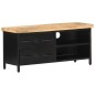 vidaXL Mueble para TV de madera maciza de mango rugosa 90x30x41 cm