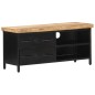 vidaXL Mueble para TV de madera maciza de mango rugosa 90x30x41 cm