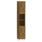 vidaXL Armario de baño madera contrachapada roble ahumado 30x30x179 cm vidaXL Armario de baño madera contrachapada roble ahumado 30x30x179 cm