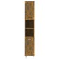 vidaXL Armario de baño madera contrachapada roble ahumado 30x30x179 cm vidaXL Armario de baño madera contrachapada roble ahumado 30x30x179 cm