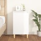 vidaXL Mesita de noche madera contrachapada blanco brillo 40x35x70 cm vidaXL Mesita de noche madera contrachapada blanco brillo 40x35x70 cm