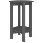 vidaXL Mesa de centro de madera maciza de pino gris Ø40x60 cm vidaXL Mesa de centro de madera maciza de pino gris Ø40x60 cm