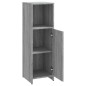 vidaXL Armario de baño madera contrachapada gris Sonoma 30x30x95 cm