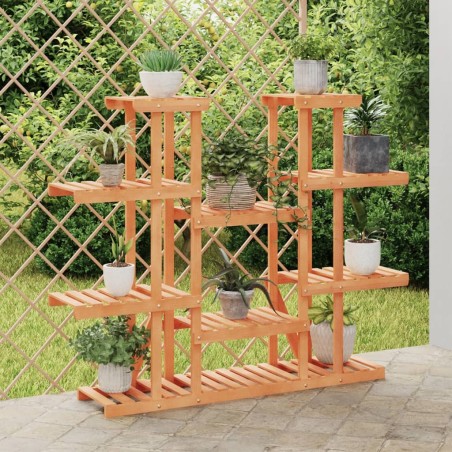 vidaXL Soporte para flores de madera maciza abeto 110x25x110,5 cm