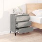 vidaXL Aparador de madera contrachapada gris hormigón 60x35x70 cm vidaXL Aparador de madera contrachapada gris hormigón 60x35x70 cm