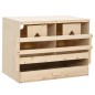 vidaXL Ponedero para gallinas 2 compartimentos madera pino 63x40x45 cm vidaXL Ponedero para gallinas 2 compartimentos madera pino 63x40x45 cm