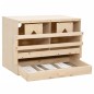 vidaXL Ponedero para gallinas 2 compartimentos madera pino 63x40x45 cm vidaXL Ponedero para gallinas 2 compartimentos madera pino 63x40x45 cm