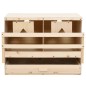 vidaXL Ponedero para gallinas 2 compartimentos madera pino 63x40x45 cm vidaXL Ponedero para gallinas 2 compartimentos madera pino 63x40x45 cm