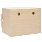 vidaXL Ponedero para gallinas 2 compartimentos madera pino 63x40x45 cm vidaXL Ponedero para gallinas 2 compartimentos madera pino 63x40x45 cm