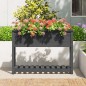 vidaXL Jardinera con estante madera maciza pino gris 111,5x34,5x81 cm vidaXL Jardinera con estante madera maciza pino gris 111,5x34,5x81 cm