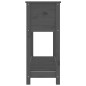 vidaXL Jardinera con estante madera maciza pino gris 111,5x34,5x81 cm vidaXL Jardinera con estante madera maciza pino gris 111,5x34,5x81 cm