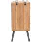 vidaXL Cajonera de madera maciza de abeto 91x35x73 cm