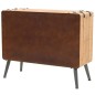 vidaXL Cajonera de madera maciza de abeto 91x35x73 cm