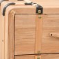 vidaXL Cajonera de madera maciza de abeto 91x35x73 cm