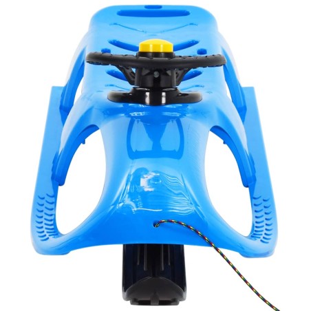 vidaXL Trineo con volante polipropileno azul 102,5x40x23 cm