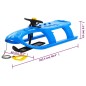vidaXL Trineo con volante polipropileno azul 102,5x40x23 cm vidaXL Trineo con volante polipropileno azul 102,5x40x23 cm