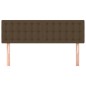 vidaXL Cabeceros 2 unidades tela marrón oscuro 72x5x78/88 cm