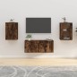 vidaXL Muebles para TV de pared 2 uds roble ahumado 40x34,5x60 cm vidaXL Muebles para TV de pared 2 uds roble ahumado 40x34,5x60 cm