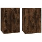 vidaXL Muebles para TV de pared 2 uds roble ahumado 40x34,5x60 cm vidaXL Muebles para TV de pared 2 uds roble ahumado 40x34,5x60 cm