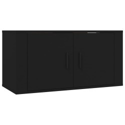 vidaXL Mueble para TV de pared negro 80x34,5x40 cm